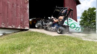 Go Kart Drifting IN GRASS [upl. by Dyane204]