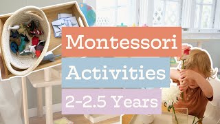 Montessori at Home Activities for 225 Year Olds 2430 Months [upl. by Einahpad348]