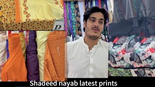 Shadeed nayab latest prints armani satin silk and marina plen order now 03249386878 [upl. by Eelana]