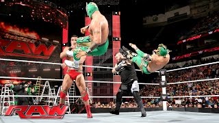 The Lucha Dragons vs Kevin Owens amp Alberto Del Rio Raw June 13 2016 [upl. by Child729]