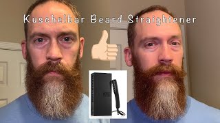 Using the Kuschelbar Beard Straightener [upl. by Ennaillek]