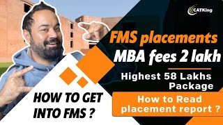 FMS 2022 placements  Understanding placement report for IIMs  B school placement reports [upl. by Dunkin]