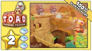 Captain Toad Treasure Tracker 100 Walkthrough  Part 2 Level 2 [upl. by Rogers]