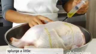 Olive Oil Injection of a Turkey [upl. by Nonnaer]