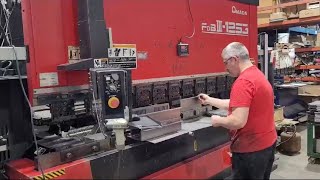 Amada FBD1253NT Press Brake on Aug 16 2023 [upl. by Nerual]