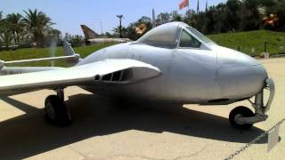 Two De Havilland Vampire Aircraft at IAF Hatzerim Museum [upl. by Rehpotisrhc917]