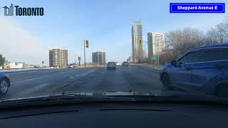 Toronto Street Tour  Sheppard Ave Fulllength Drive [upl. by Amando]