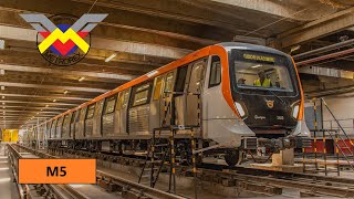 Bucharest Metro  New Alstom Metropolis BM4 trains for M5 line [upl. by Ynoffit]