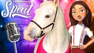 Talented Horse Covers Her Favorite Song  quotRiding Freequot Music Video  SPIRIT RIDING FREE [upl. by Holladay100]