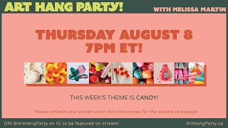 ART HANG PARTY Lets Draw CANDY [upl. by Bethel145]