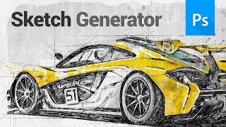 Sketch Generator  DRAFTUM  UXP Photoshop Plugin [upl. by Dalpe61]