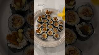 Dinner for Mini Kimbap with Ramyun Kimbap ASMR Cooking asmrkimbapramyuncookingasmrkoreanfood [upl. by Ijic853]