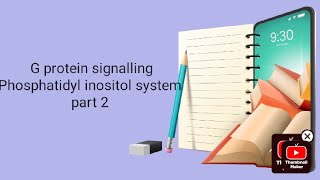 G protein signallingPhosphatidyl inositol system Gq protein 2nd messenger systempart 2 Block 1 [upl. by Kirby]