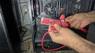 PCIE Riser Cable amp Socket Installation  GPU Riser Installation [upl. by Ellehsad]