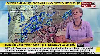 Cupolă de foc deasupra României se ciocnesc două fronturi atmosferice [upl. by Gnod193]