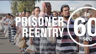 Prisoner reentry and why we should care  IN 60 SECONDS [upl. by Aedrahs]