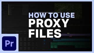 How to use PROXIES in Premiere Pro CC for Smooth video editing [upl. by Heyes]