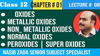 METALLIC OXIDES NON METALLIC OXIDES NORMAL OXIDESPEROXIDES AND SUPER OXIDESChemistry class [upl. by Inhsor]