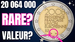 Quelle est la VALEUR de cette Pièce de 2 EUROS 2008 [upl. by Jeramey]