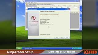 How to configure NinjaTrader software to use IQFeed as a data source [upl. by Ahsoyem]