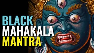 Black Mahakalas powerful mantra amazingly chanted with powerful visualization images [upl. by Weinrich228]