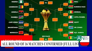 AFCON 23 All Round of 16 matches confirmed Full list NaijaAnchorNews [upl. by Airamak]