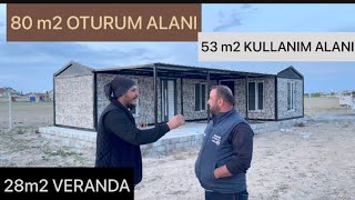 KONTEYNER EV ŞIK TASARIM RAHAT KULLANIM 80 m2 [upl. by Gronseth]