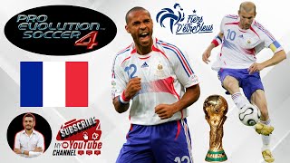 World Cup FRANCE PES 4  PRO EVOLUTION SOCCER 4 pes4 retrogaming retrogames pes ps2 football [upl. by Oikim163]