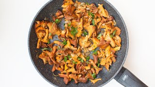 How to saute chanterelle mushrooms [upl. by Ahsienel]