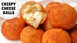 CRISPY POTATO CHEESE BALLS Recipe  Crispy amp Cheesy Potato Snack [upl. by Eetnuahs]