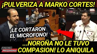 ¡PULVERIZA A MARKO CORTES LE CORTARON EL MICROFONONOROÑA LO HIZO PEDAZOS CON SUS REGLAS GANAMOS [upl. by Elleunamme]