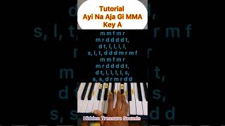 Ayi Na Aja Gi Mma Piano tutorialSofa Notes Christian Worship key A sofanotes [upl. by Dnartreb]