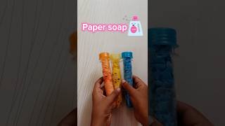 DIY Paper SoapPaper Soap🧼for travelling Handwashshorts papersoap diy youtubeshorts [upl. by Lindon]