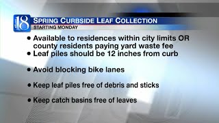 Spring curbside leaf collection starts Monday [upl. by Suzan]