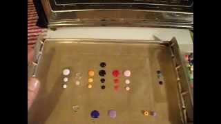 DIY Toaster Oven Enamel Dots using Perler beads low odor amp mini pony beadsCHEAP amp easy peasy [upl. by Madson]