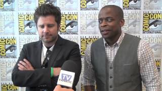 James Roday and Dule Hill Talk Psych Season 8 [upl. by Leuqim292]