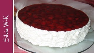 Erdbeerkuchen  einfaches und leichtes Rezept  Strawberrycake [upl. by Hirst]