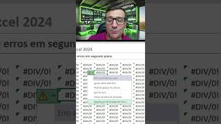 Verificação de erro em segundo plano no Excel byeverton excel microsoft [upl. by Platus]