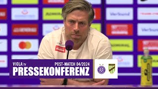 ReLive Pressekonferenz nach Austria Wien  A Lustenau 11 042024 faklive ViolaTV Veilchen [upl. by Neersan]