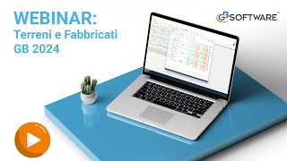 Webinar operativo Terreni e Fabbricati GB 2024 – GBsoftware [upl. by Flemings]