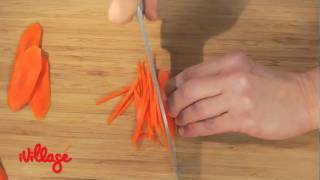 Learn How Now How to Julienne Vegetables [upl. by Naarah]