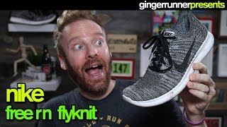 NIKE FREE RN FLYKNIT REVIEW  The Ginger Runner [upl. by Christianson]