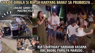 ZANJOE MARUDO DINALA SI RIA ATAYDE SA KANYANG BAHAY SA PROBINSYA ❤️ RIAS HANDAAN WITH THE MARUDOS [upl. by Yrovi]