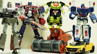 Transformers Stop motion  Optimus Prime vs Megatron Ultra Magnus amp Tobot Robot [upl. by Fasano]