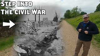 The Sunken Road at Fredericksburg  Civil War Then amp Now [upl. by Aidnahs949]