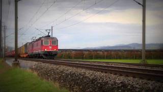 SBB Re 66 und Re 44 bei Wichtrach [upl. by Ivets545]