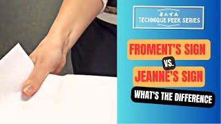 Froments Sign vs Jeannes Sign  Technique Peek Series [upl. by Daub709]