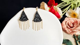 Earrings making✨earrings jewlerymaking earringsdesign earringscollection earringstutorials diy [upl. by Pietje897]