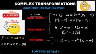 COMPLEX TRANSFORMATIONS  SIMILITUDES ROTATIONS HOMOTHETY AND TRANSLATIONS [upl. by Fredia]