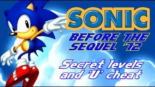 Sonic Before the Sequel 12  Secret levels and U cheat [upl. by Einehpets]